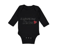 Long Sleeve Bodysuit Baby I Love My Sister Boy & Girl Clothes Cotton