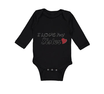 Long Sleeve Bodysuit Baby I Love My Sister Boy & Girl Clothes Cotton