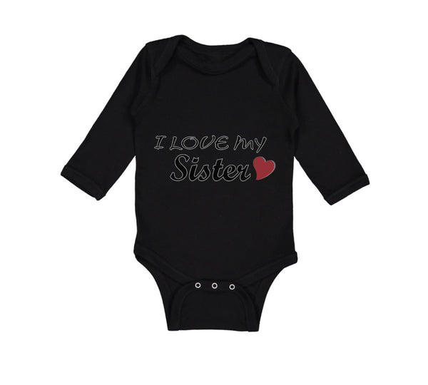 Long Sleeve Bodysuit Baby I Love My Sister Boy & Girl Clothes Cotton