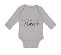 Long Sleeve Bodysuit Baby I Love My Sister Boy & Girl Clothes Cotton