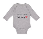 Long Sleeve Bodysuit Baby I Love My Sister Boy & Girl Clothes Cotton