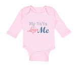 Long Sleeve Bodysuit Baby My Yaya Loves Me Grandmother Grandma Cotton