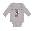 Long Sleeve Bodysuit Baby My Aunt Is A Emt! Paramedic Boy & Girl Clothes Cotton