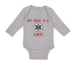 Long Sleeve Bodysuit Baby My Aunt Is A Emt! Paramedic Boy & Girl Clothes Cotton