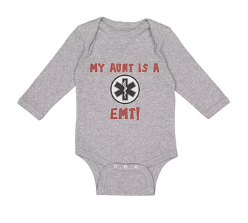Long Sleeve Bodysuit Baby My Aunt Is A Emt! Paramedic Boy & Girl Clothes Cotton