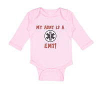 Long Sleeve Bodysuit Baby My Aunt Is A Emt! Paramedic Boy & Girl Clothes Cotton