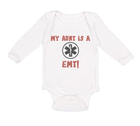 Long Sleeve Bodysuit Baby My Aunt Is A Emt! Paramedic Boy & Girl Clothes Cotton