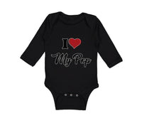 Long Sleeve Bodysuit Baby I Love My Pop Dad Father's Day Boy & Girl Clothes