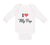 Long Sleeve Bodysuit Baby I Love My Pop Dad Father's Day Boy & Girl Clothes