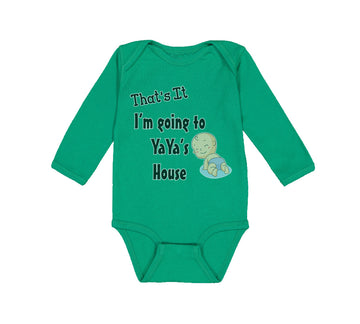Long Sleeve Bodysuit Baby That's I'M Ti Yaya's Grandmother Grandma Cotton