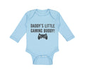 Long Sleeve Bodysuit Baby Daddy's Little Gaming Buddy Dad Father's Day Cotton