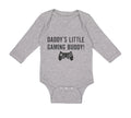 Long Sleeve Bodysuit Baby Daddy's Little Gaming Buddy Dad Father's Day Cotton