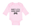 Long Sleeve Bodysuit Baby Daddy's Little Gaming Buddy Dad Father's Day Cotton