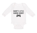 Long Sleeve Bodysuit Baby Daddy's Little Gaming Buddy Dad Father's Day Cotton
