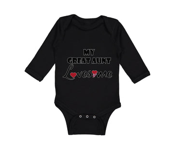 Long Sleeve Bodysuit Baby My Great Aunt Loves Me Boy & Girl Clothes Cotton