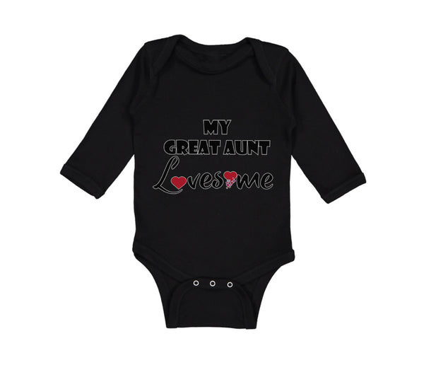 Long Sleeve Bodysuit Baby My Great Aunt Loves Me Boy & Girl Clothes Cotton
