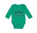Long Sleeve Bodysuit Baby My Great Aunt Loves Me Boy & Girl Clothes Cotton
