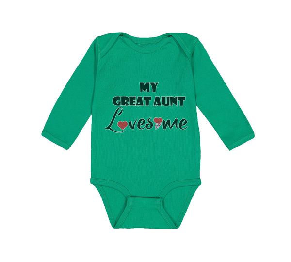 Long Sleeve Bodysuit Baby My Great Aunt Loves Me Boy & Girl Clothes Cotton