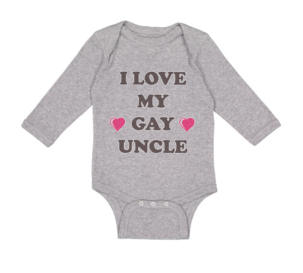 Long Sleeve Bodysuit Baby I Love My Gay Uncle Boy & Girl Clothes Cotton