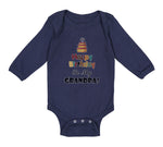 Long Sleeve Bodysuit Baby Happy Birthday to My Grandpa Grandfather Cotton - Cute Rascals