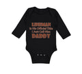 Long Sleeve Bodysuit Baby Lineman Official Call Daddy Dad Father's Cotton