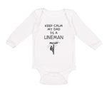 Keep Calm My Dad Is A Lineman Dad Father's Day