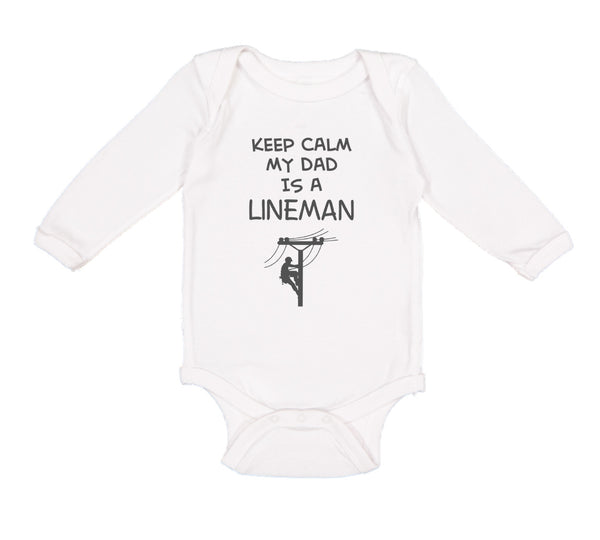 Keep Calm My Dad Is A Lineman Dad Father's Day
