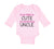 Long Sleeve Bodysuit Baby Think I'M Cute Should My Uncle Funny Style E Cotton