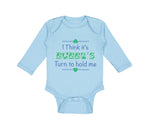 Long Sleeve Bodysuit Baby Think It's Bubbe's Hold Grandmother Grandma Cotton