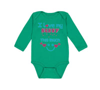 Long Sleeve Bodysuit Baby I Love My Nanny This Much Grandmother Grandma Cotton