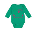 Long Sleeve Bodysuit Baby My Mom Thinks She Is in Charge - That's So Cute Cotton