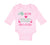 Long Sleeve Bodysuit Baby My Mom Thinks She Is in Charge - That's So Cute Cotton
