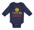 Long Sleeve Bodysuit Baby I Love My Nana Grandmother Grandma Style A Cotton