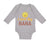 Long Sleeve Bodysuit Baby I Love My Nana Grandmother Grandma Style A Cotton