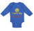 Long Sleeve Bodysuit Baby I Love My Nana Grandmother Grandma Style A Cotton