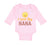 Long Sleeve Bodysuit Baby I Love My Nana Grandmother Grandma Style A Cotton