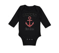 Long Sleeve Bodysuit Baby Papa's First Mate Sailing Captain Dad Father's Day