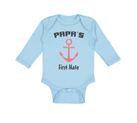 Papa's First Mate Sailing Captain Dad Father's Day