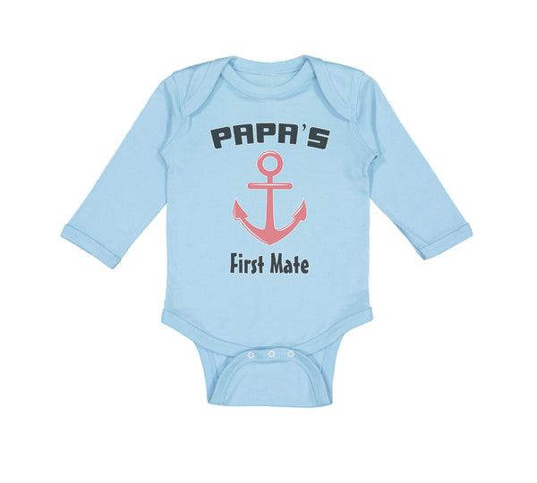 Papa's First Mate Sailing Captain Dad Father's Day