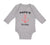Long Sleeve Bodysuit Baby Papa's First Mate Sailing Captain Dad Father's Day