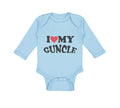 Long Sleeve Bodysuit Baby I Love My Guncle Boy & Girl Clothes Cotton
