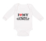 Long Sleeve Bodysuit Baby I Love My Guncle Boy & Girl Clothes Cotton
