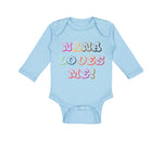 Long Sleeve Bodysuit Baby Nana Loves Me! Boy & Girl Clothes Cotton