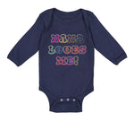 Long Sleeve Bodysuit Baby Nana Loves Me! Boy & Girl Clothes Cotton