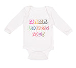Long Sleeve Bodysuit Baby Nana Loves Me! Boy & Girl Clothes Cotton