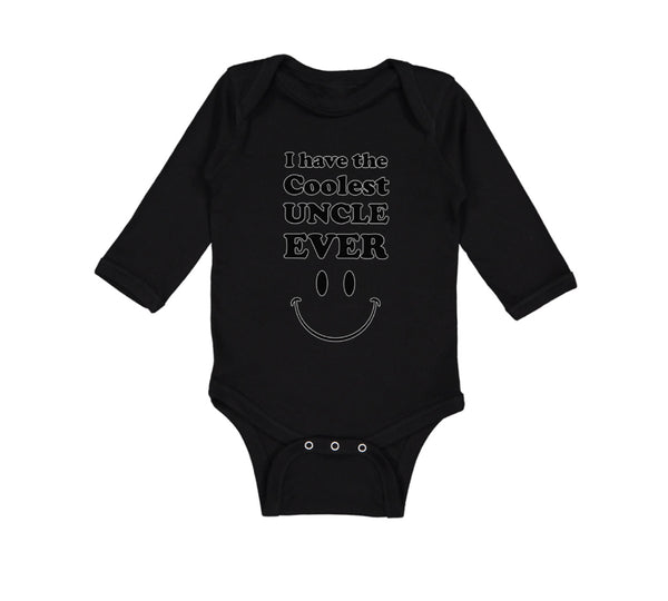 Long Sleeve Bodysuit Baby I Have The Coolest Uncle Ever Boy & Girl Clothes
