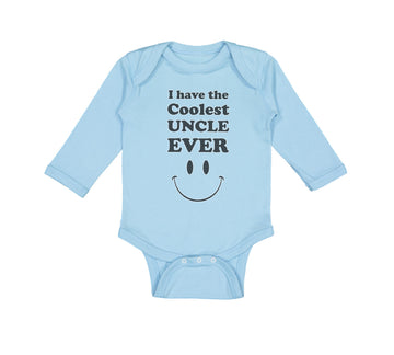 Long Sleeve Bodysuit Baby I Have The Coolest Uncle Ever Boy & Girl Clothes