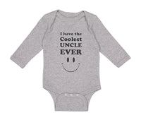 Long Sleeve Bodysuit Baby I Have The Coolest Uncle Ever Boy & Girl Clothes