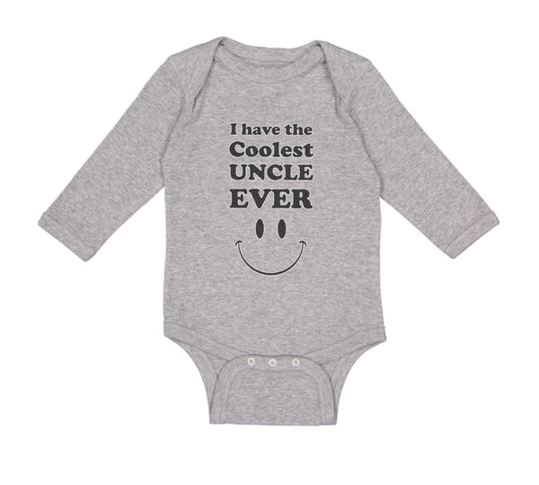 Long Sleeve Bodysuit Baby I Have The Coolest Uncle Ever Boy & Girl Clothes