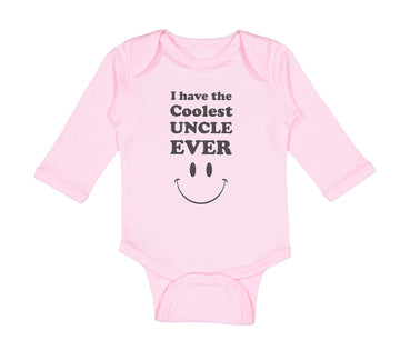Long Sleeve Bodysuit Baby I Have The Coolest Uncle Ever Boy & Girl Clothes